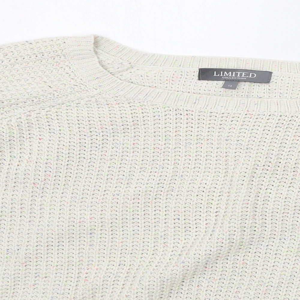 LIMITED COLLECTION Womens Beige   Pullover Jumper Size 14