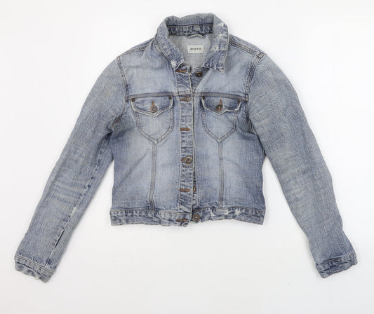 Moto Womens Blue   Jacket Coat Size 10