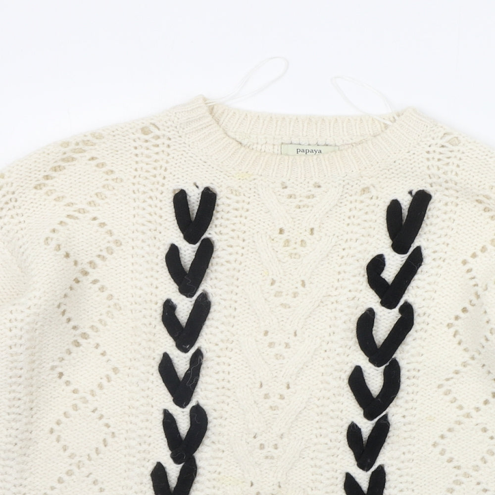 Matalan Womens Beige   Pullover Jumper Size S