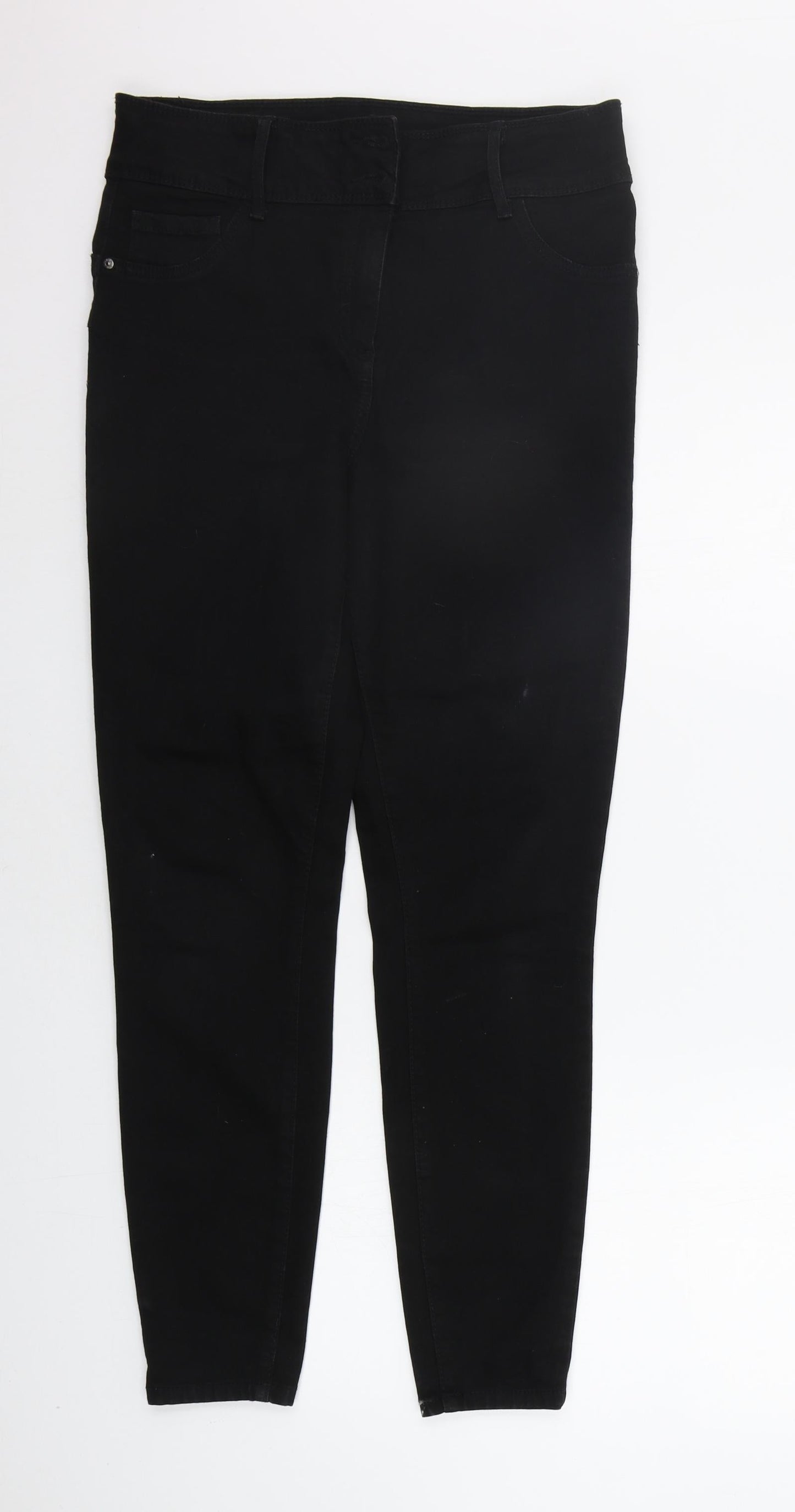 Papaya Womens Black   Trousers  Size 12 L27 in