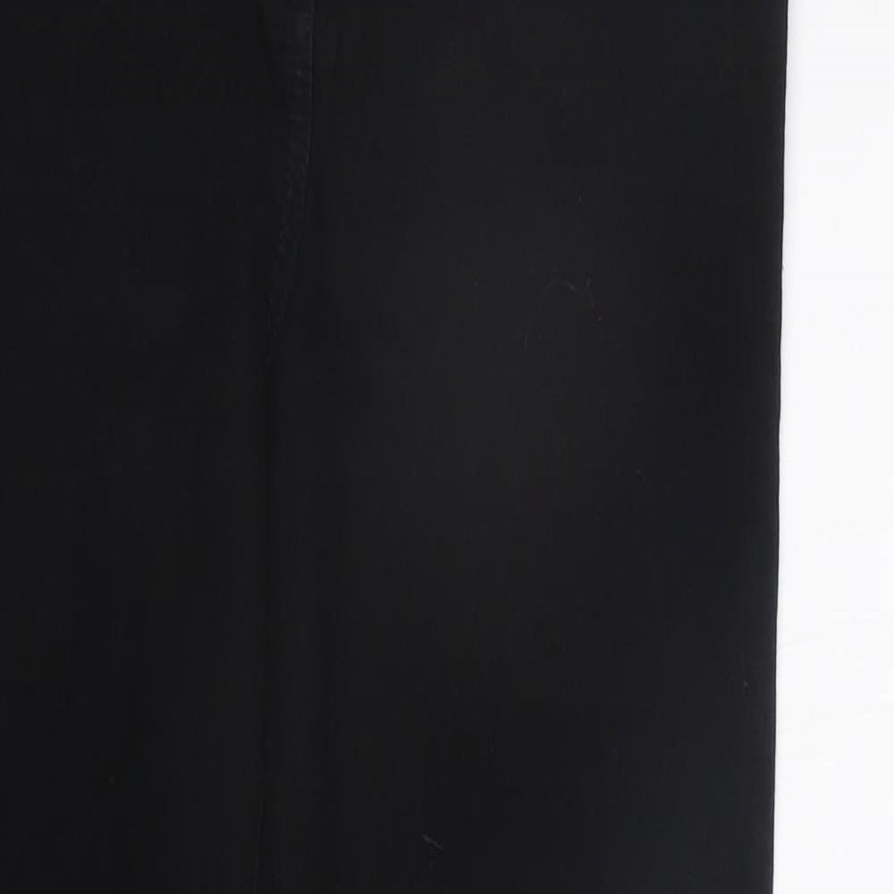 Papaya Womens Black   Trousers  Size 12 L27 in