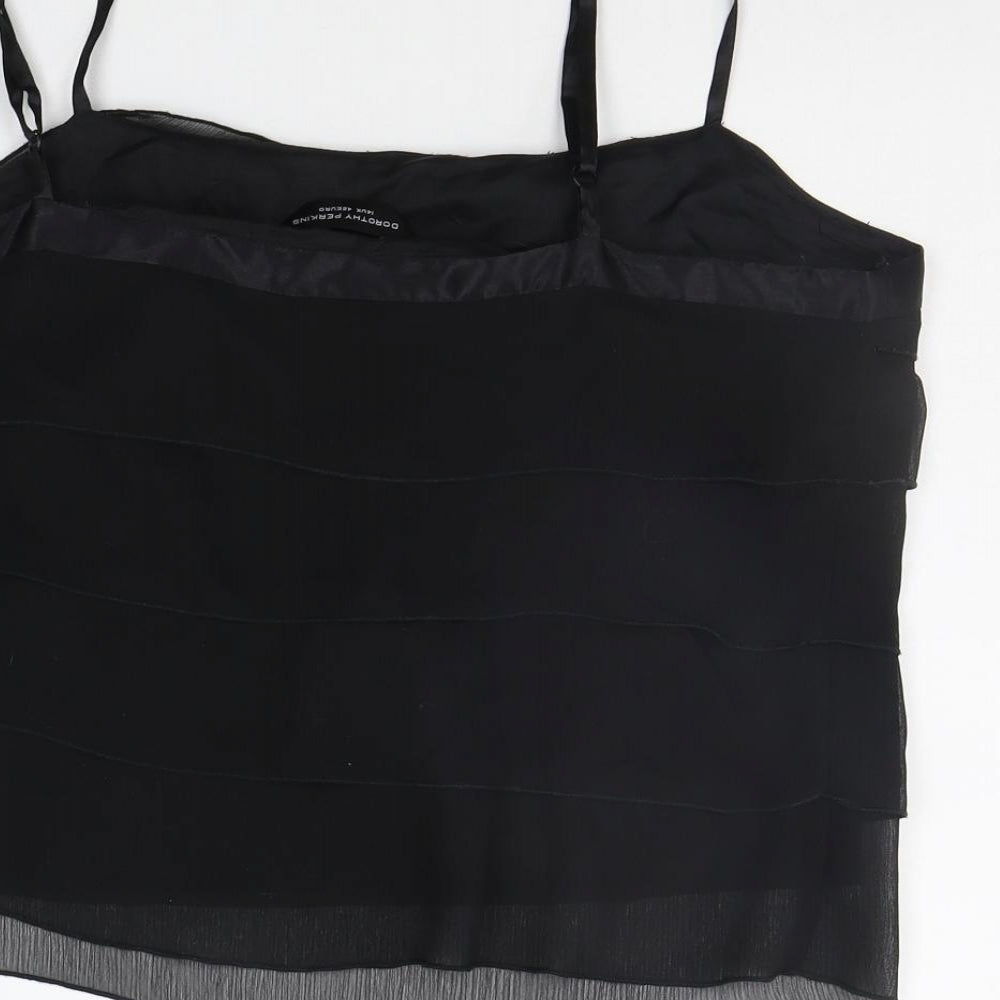 Dorothy Perkins Womens Black   Basic Tank Size 14
