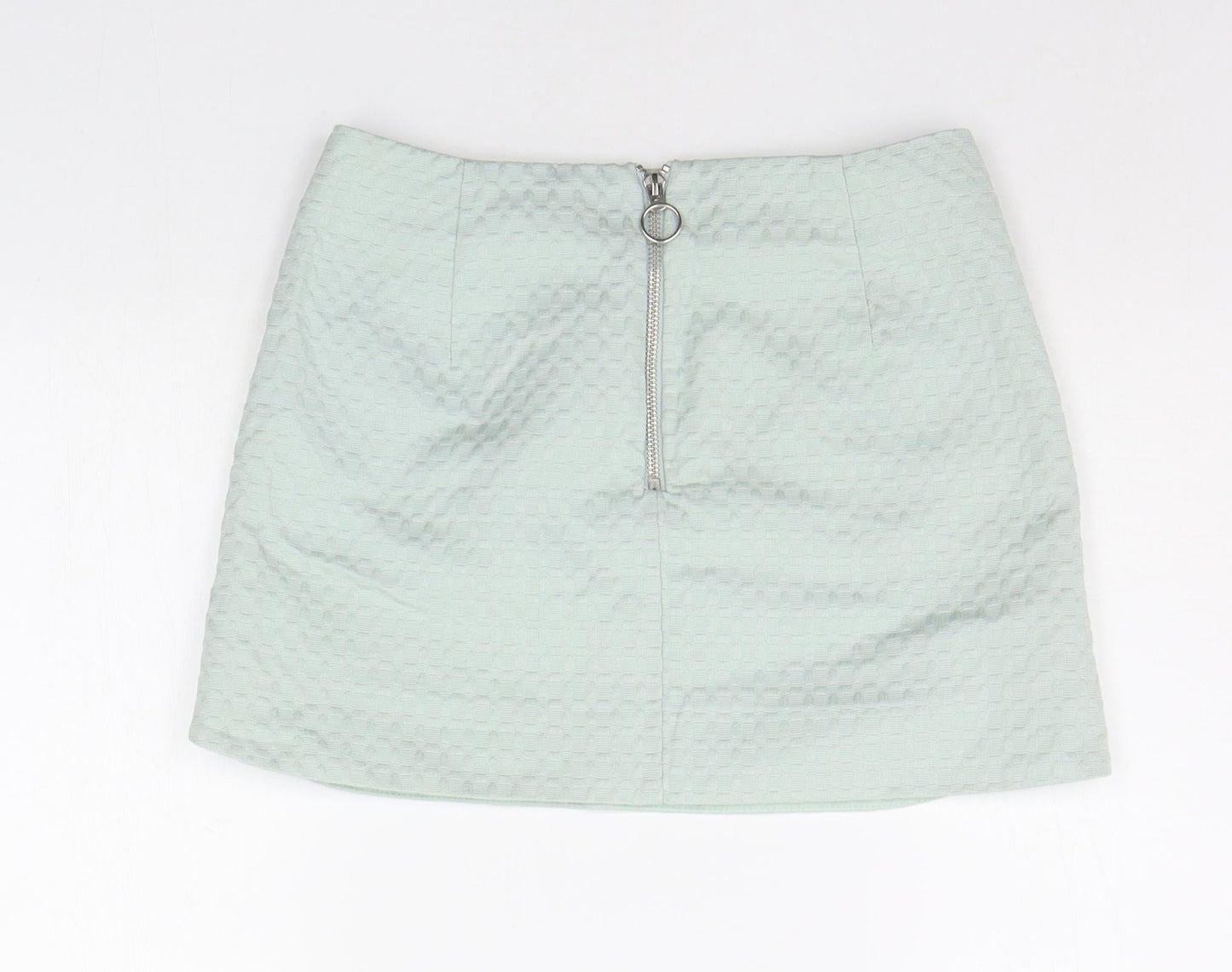 Topshop Womens Green   A-Line Skirt Size 8