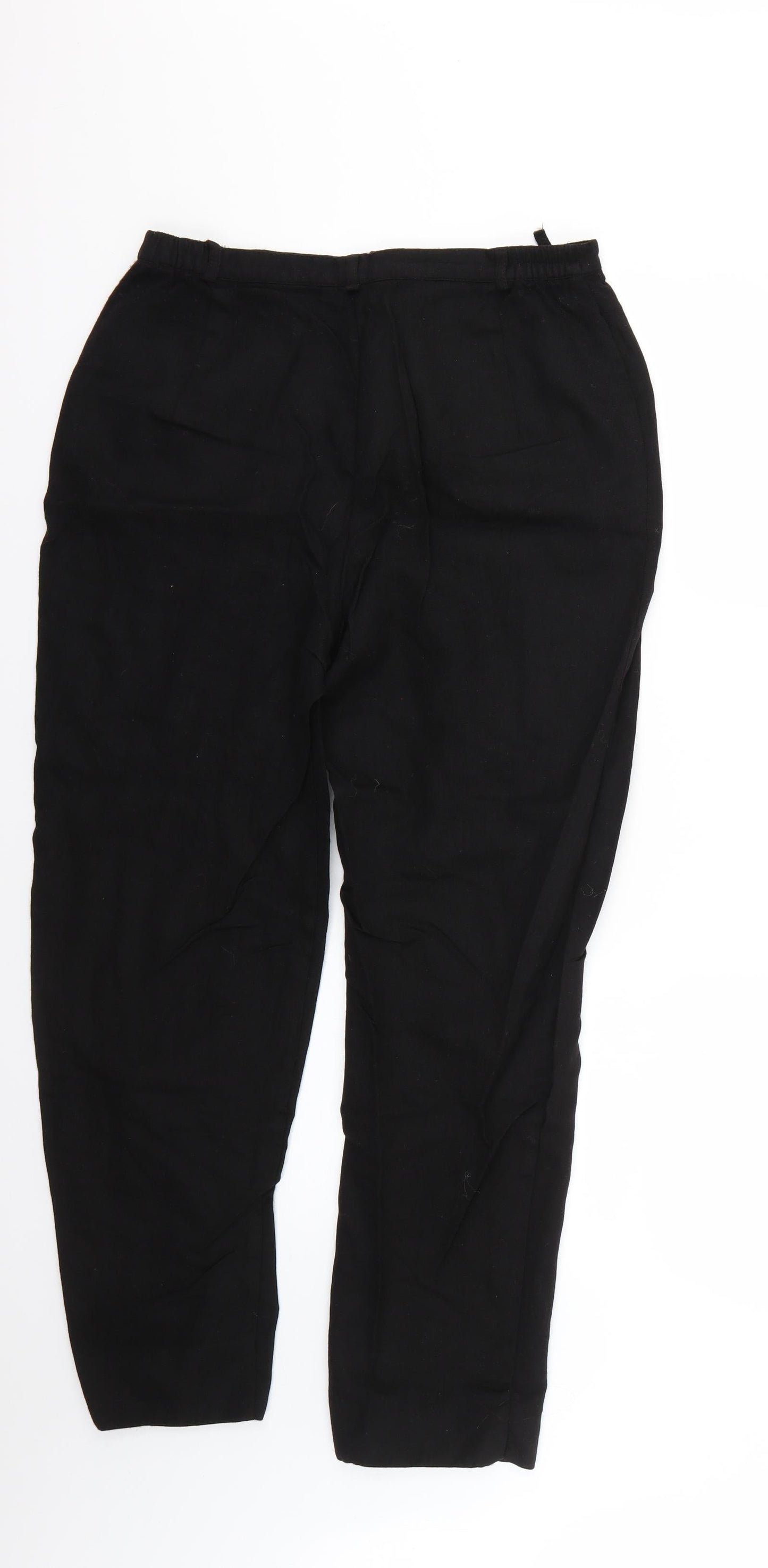 Marks and Spencer Womens Black   Trousers  Size 14 L25 in
