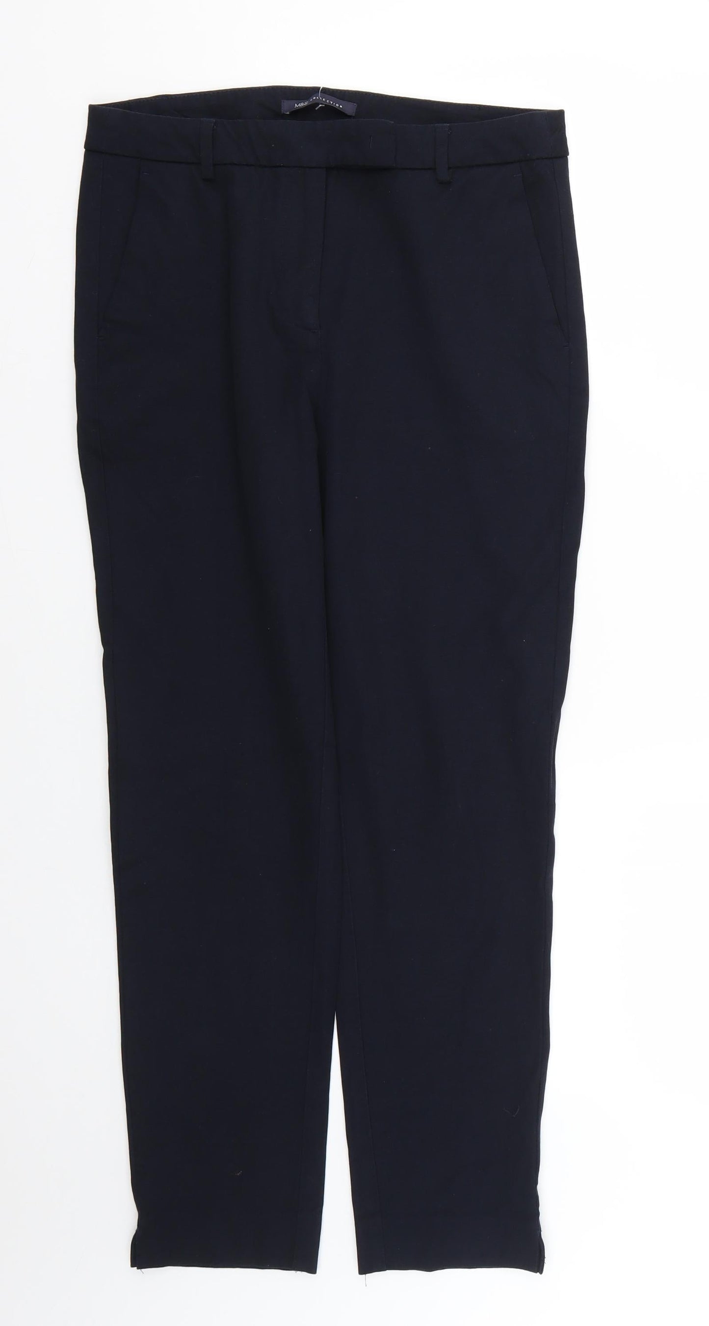 Marks and Spencer Womens Blue   Trousers  Size 10 L25 in