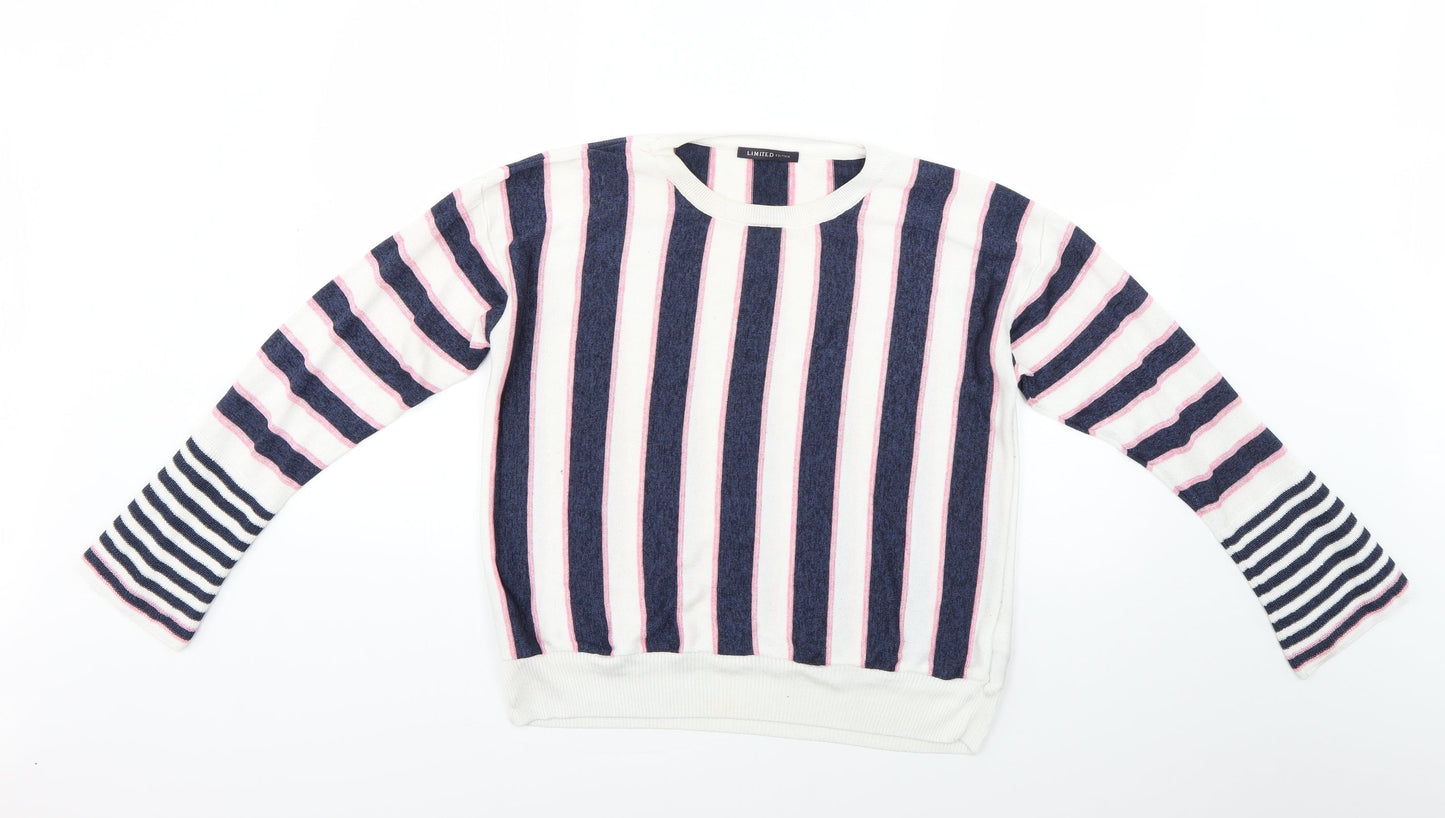 Marks and Spencer Womens Multicoloured Striped  Pullover Jumper Size 16