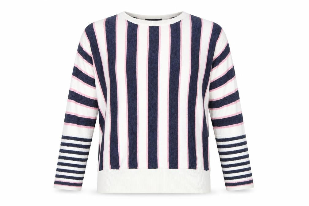 Marks and Spencer Womens Multicoloured Striped  Pullover Jumper Size 16
