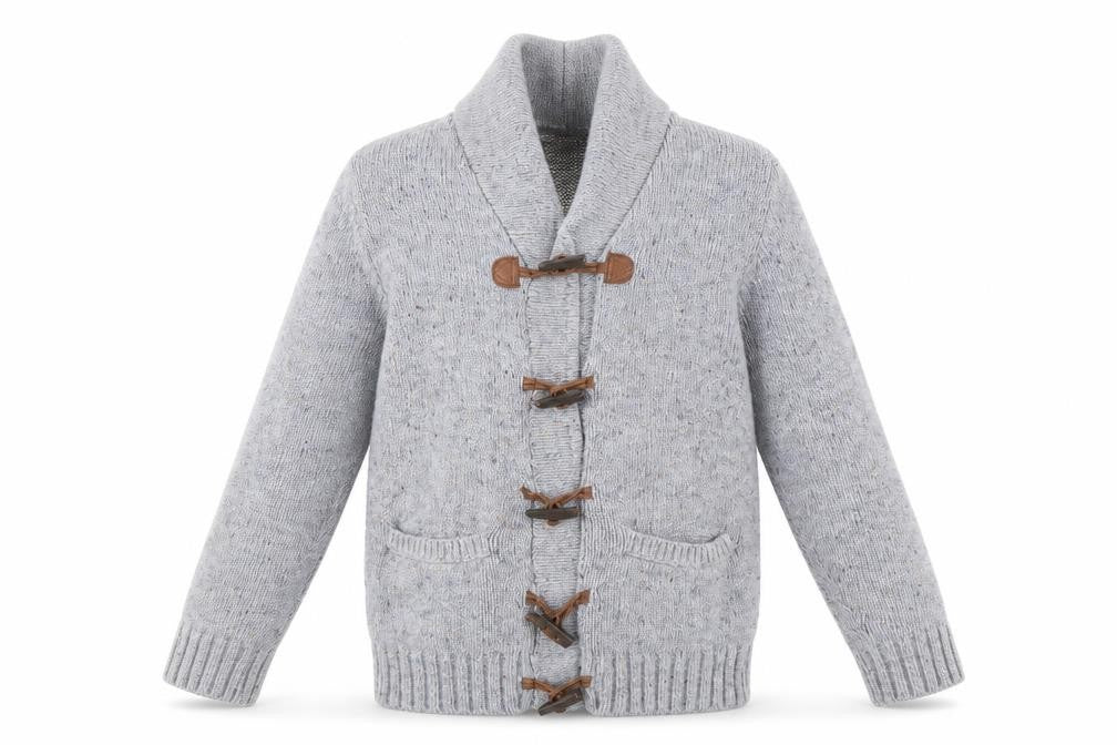 Front view of H&M girls’ grey jacket, size 8, years