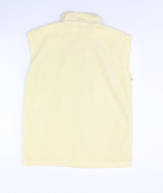 exe Womens Yellow  Fleece Gilet Jacket Size S