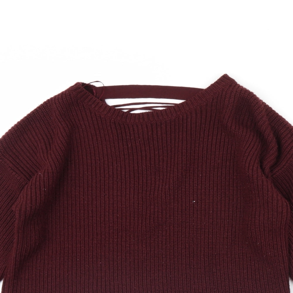 New Look Womens Purple   Pullover Jumper Size S