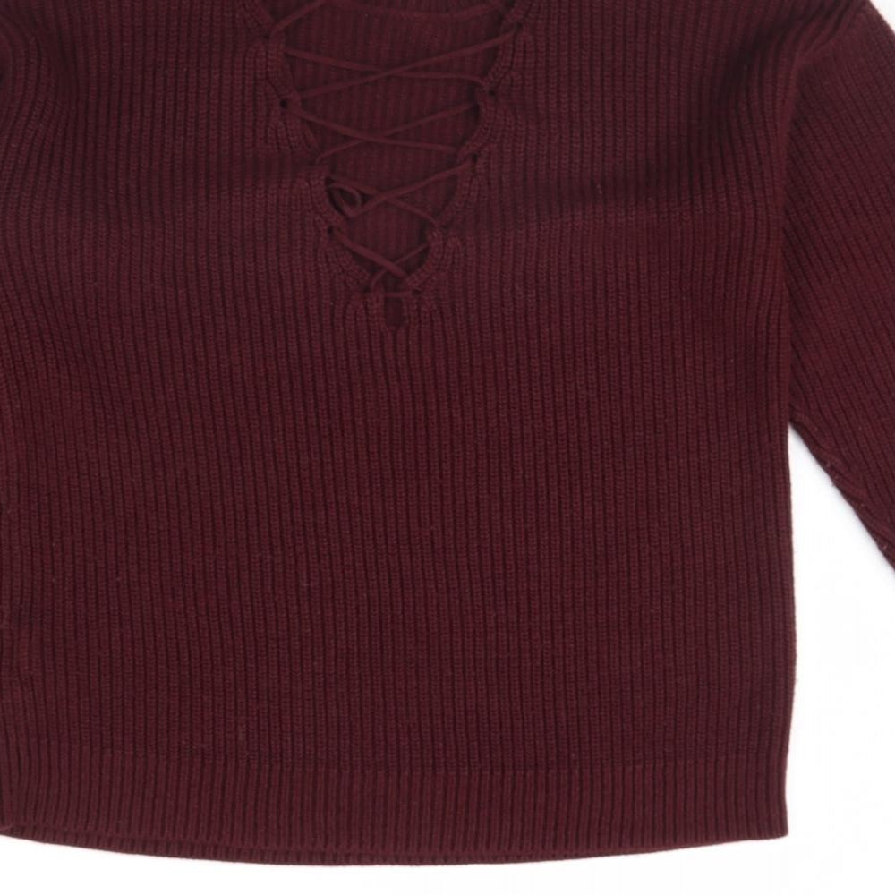 New Look Womens Purple   Pullover Jumper Size S