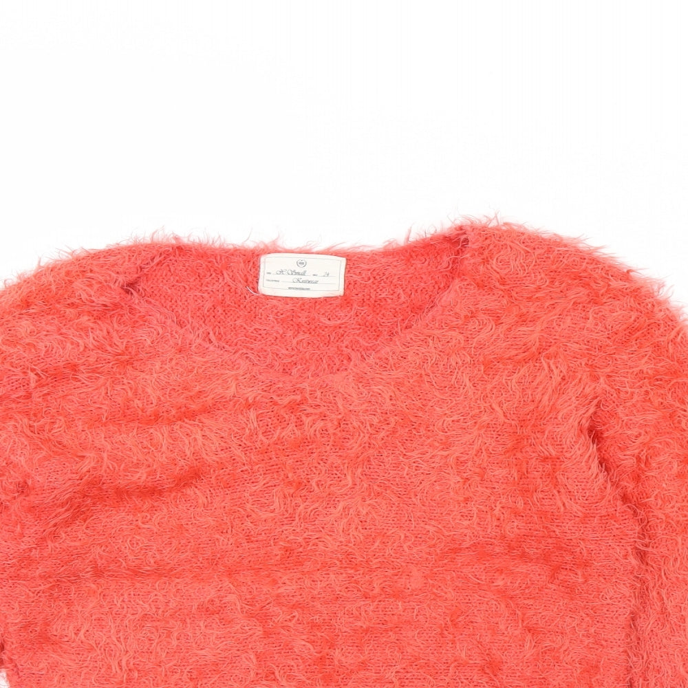 Preworn Womens Orange   Pullover Jumper Size XS