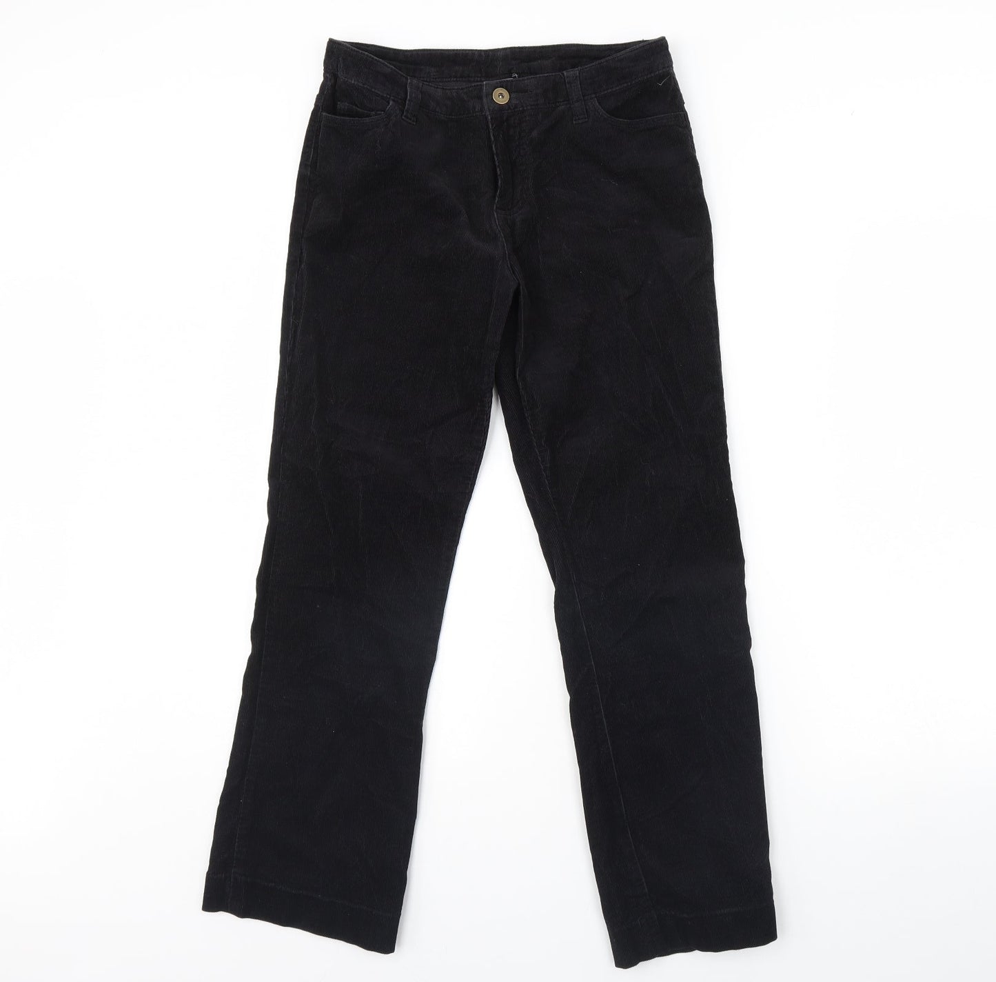 Preworn Womens Black   Trousers  Size 8 L28 in
