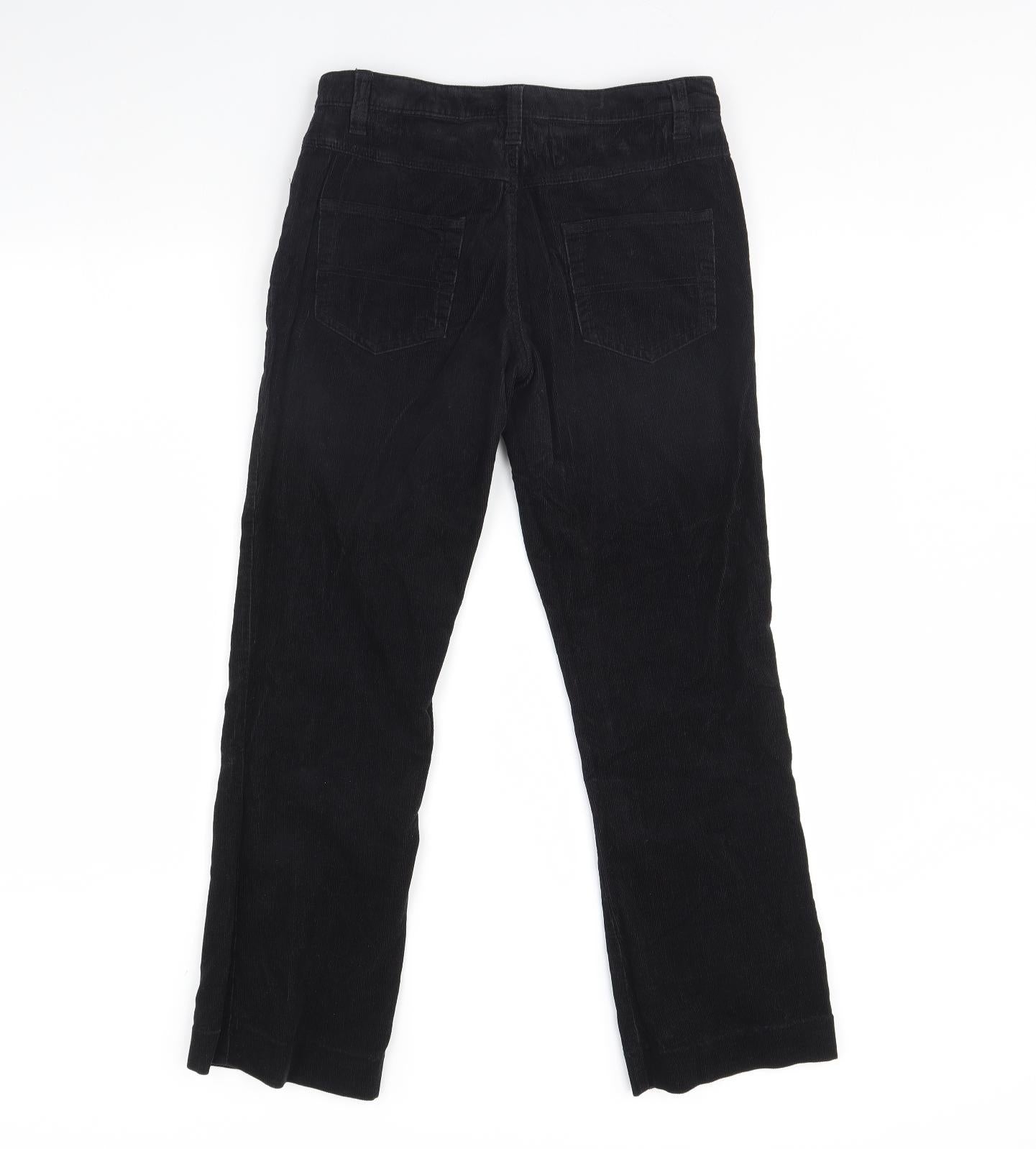 Preworn Womens Black   Trousers  Size 8 L28 in
