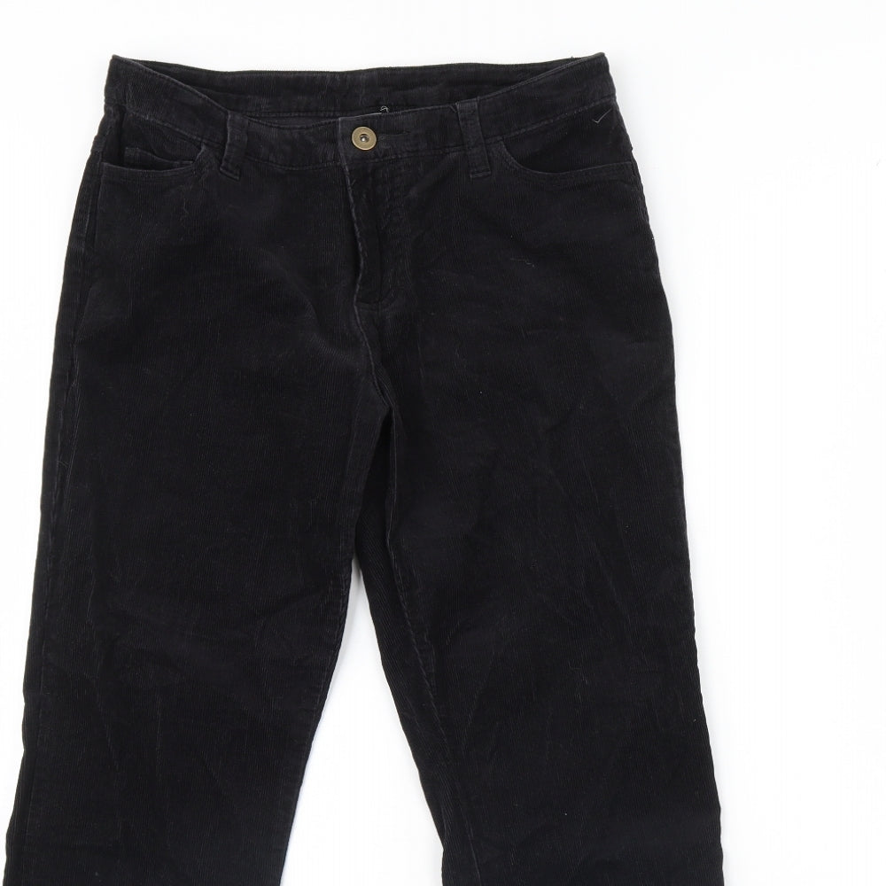 Preworn Womens Black   Trousers  Size 8 L28 in