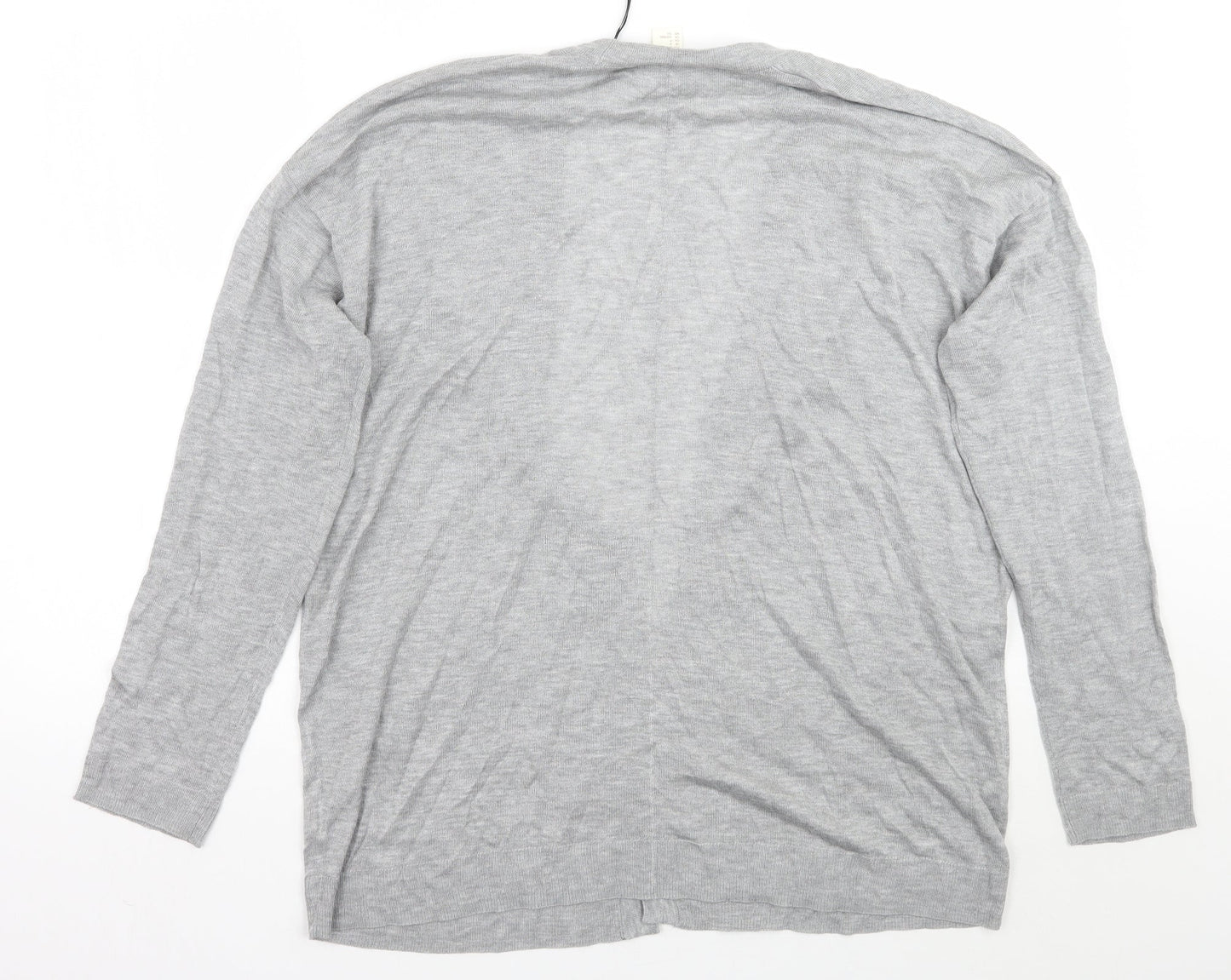 H&M Womens Grey   Cardigan Jumper Size S
