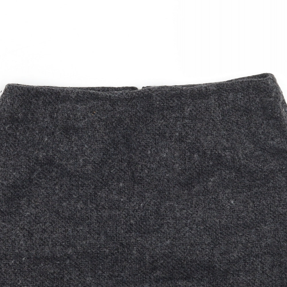 Wallis Womens Grey   A-Line Skirt Size 12