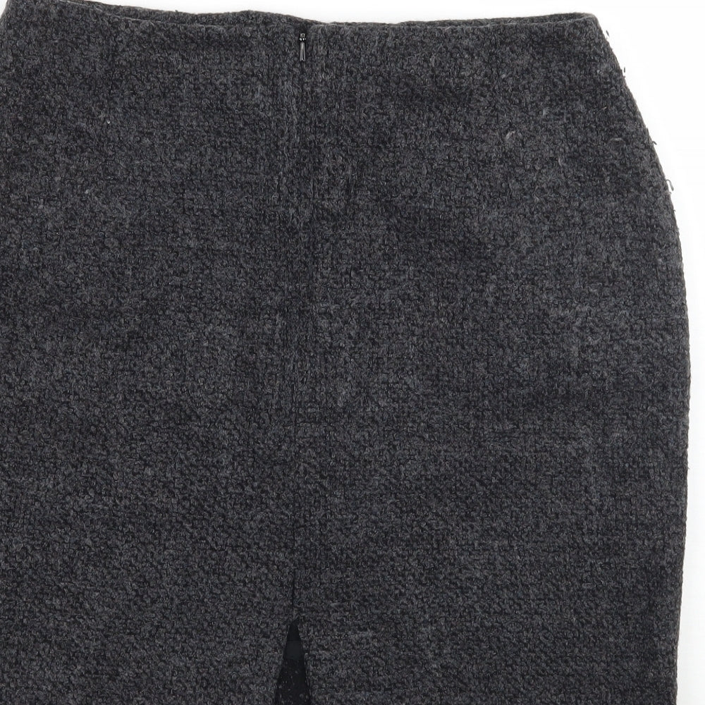 Wallis Womens Grey   A-Line Skirt Size 12