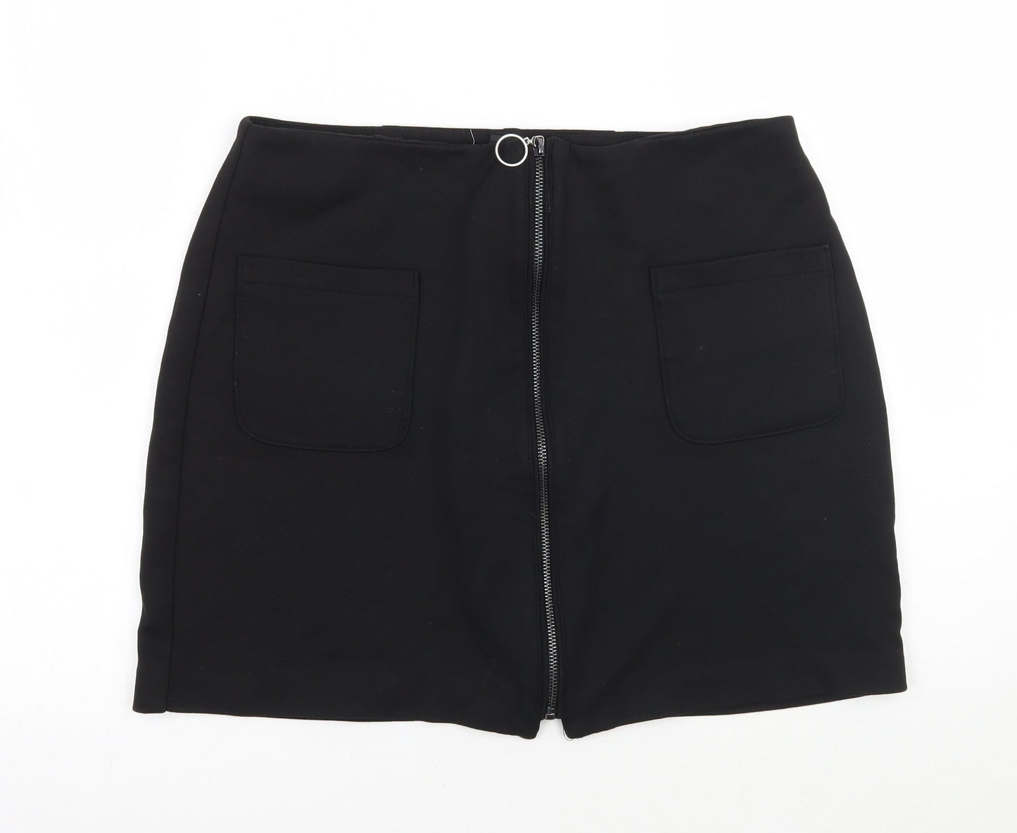 Red Herring Womens Black   A-Line Skirt Size 12
