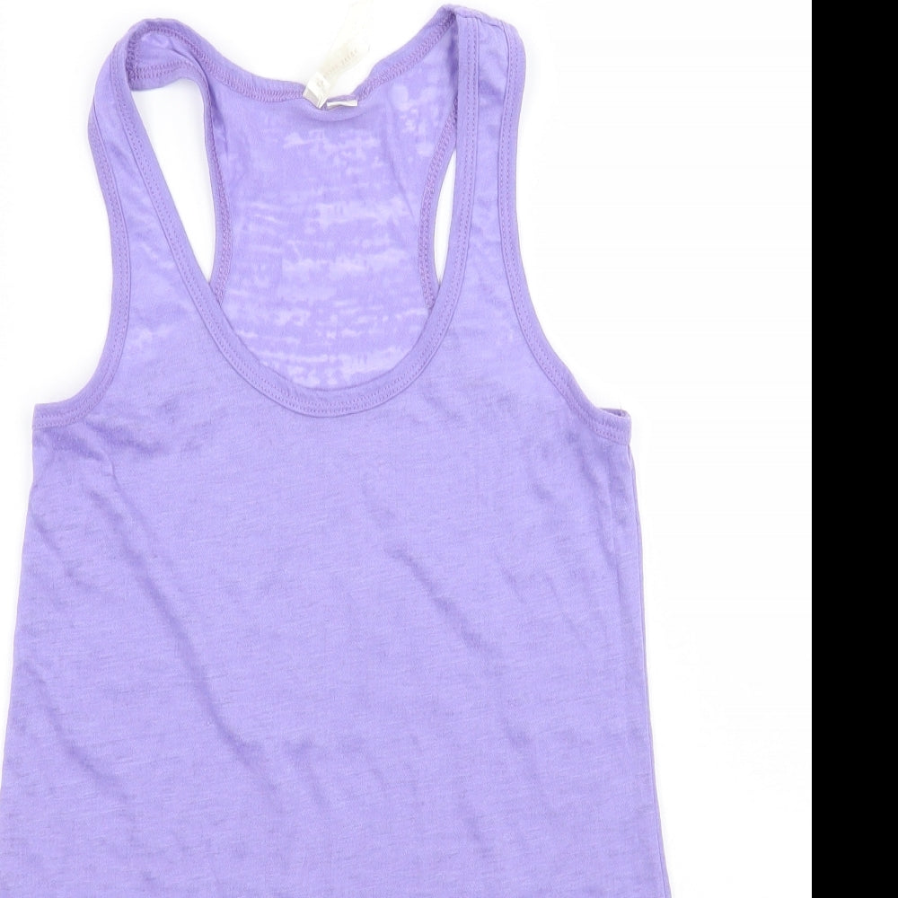 Pride fashion Womens Purple   Basic Tank Size 8