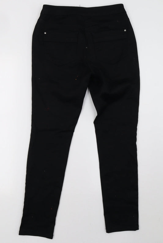 Preworn Womens Black  Denim Skinny Jeans Size 10 L29 in