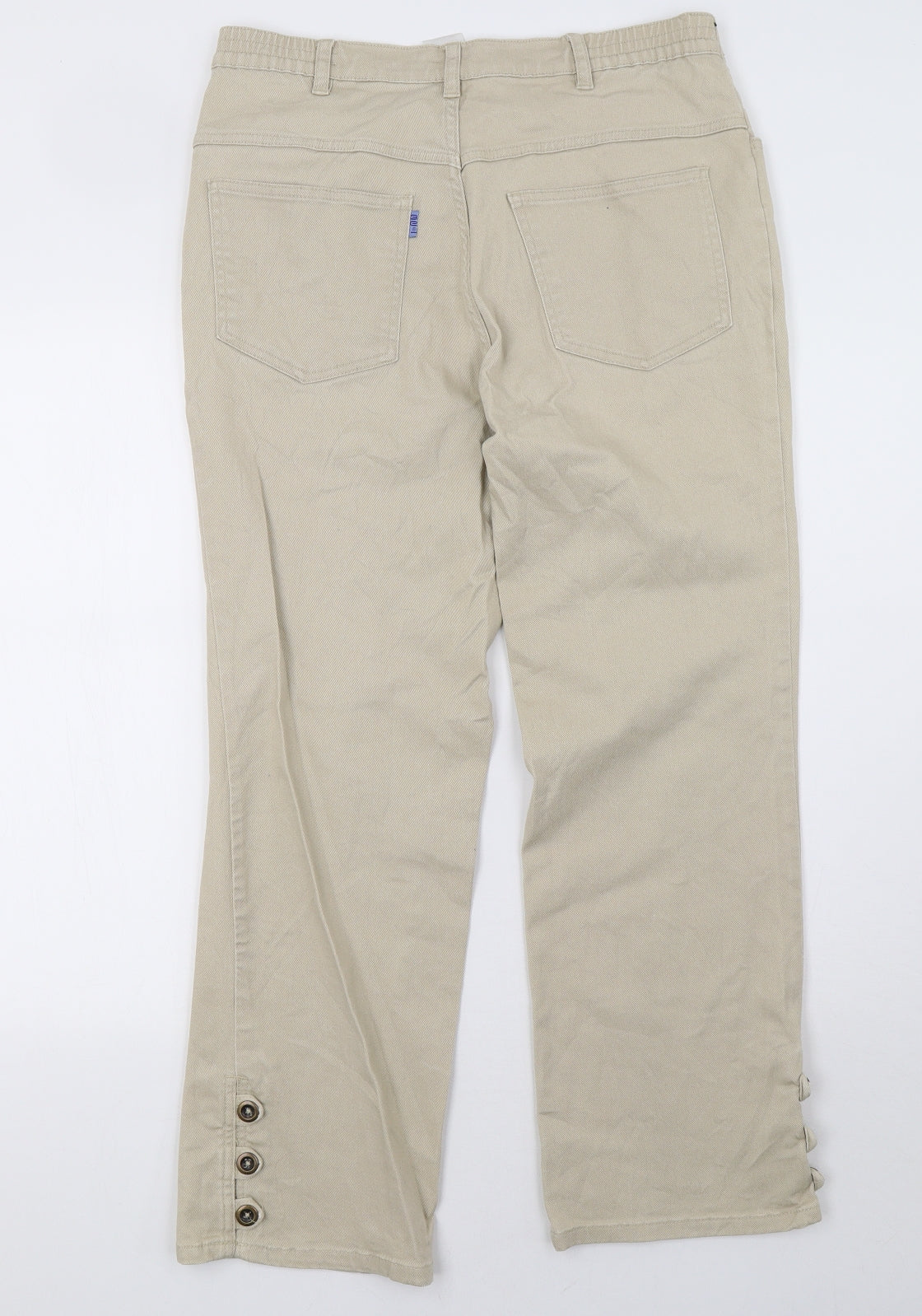 blue express Womens Beige   Trousers  Size 14 L29 in
