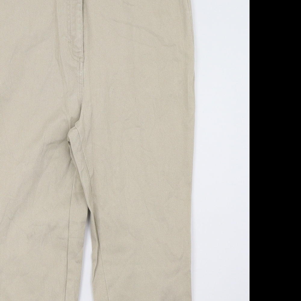 blue express Womens Beige   Trousers  Size 14 L29 in