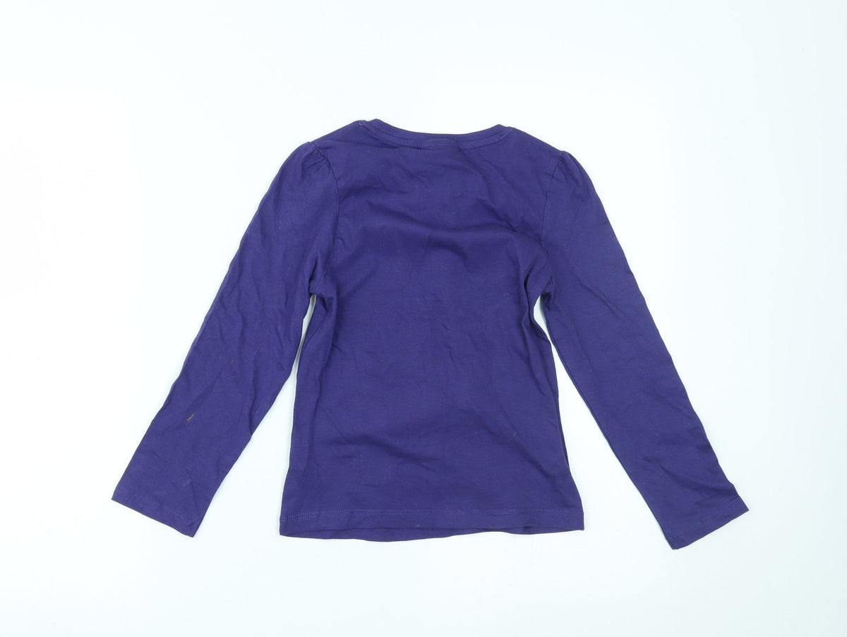 Star Wars Girls Purple   Top Pyjama Top Size 8 Years  - Star wars