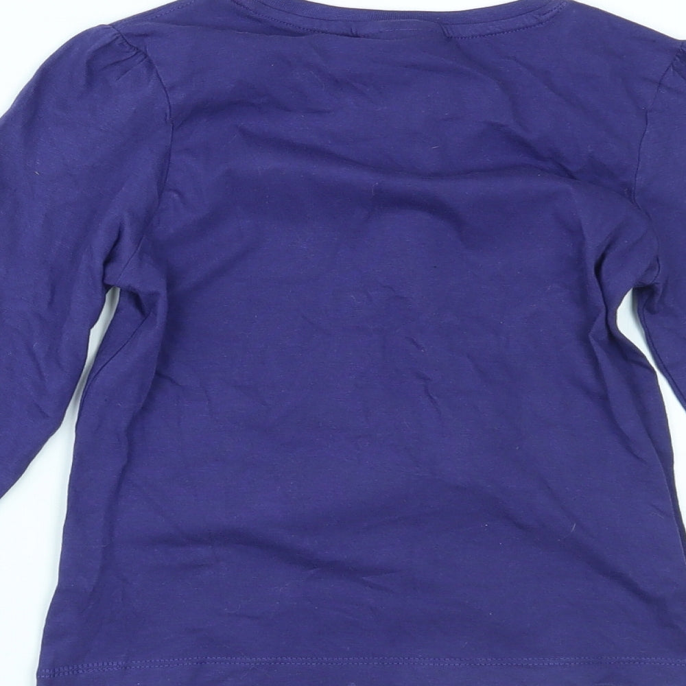 Star Wars Girls Purple   Top Pyjama Top Size 8 Years  - Star wars