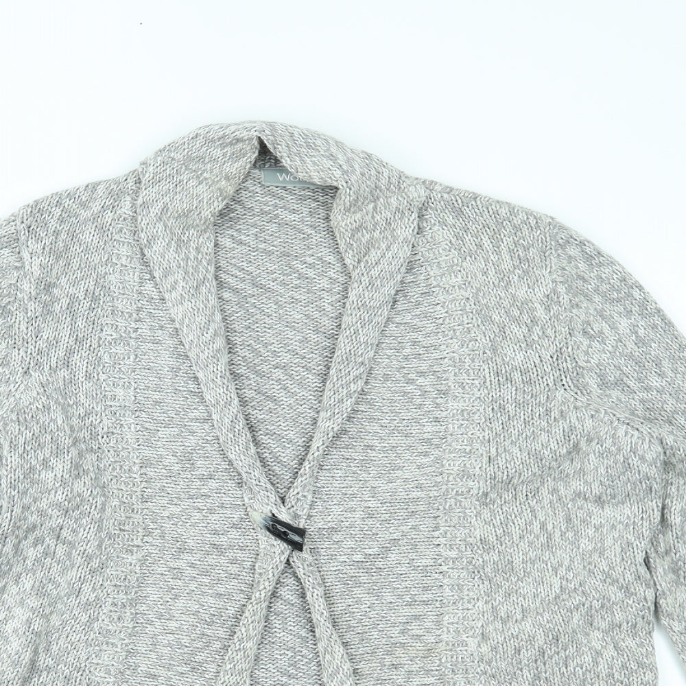 Wallis Womens Grey   Cardigan Jumper Size M