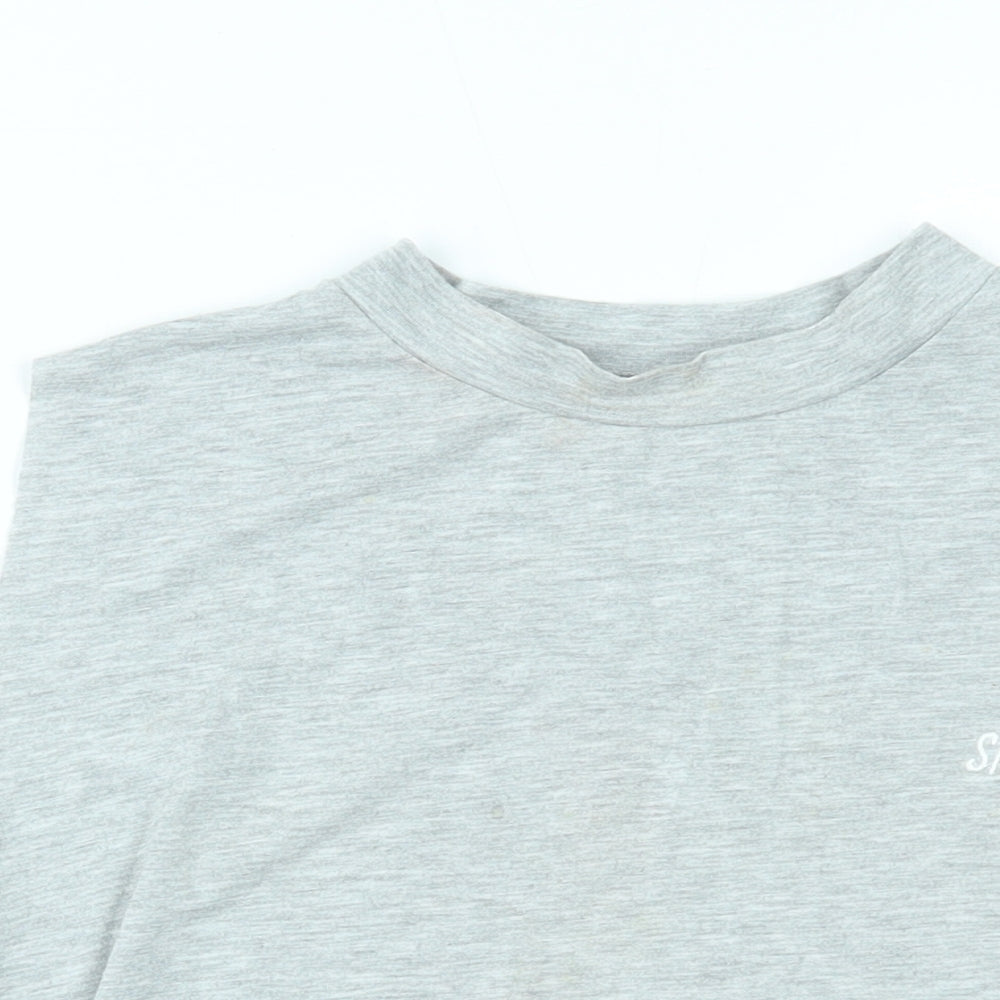 SikSilk Womens Grey   Cropped Tank Size XS