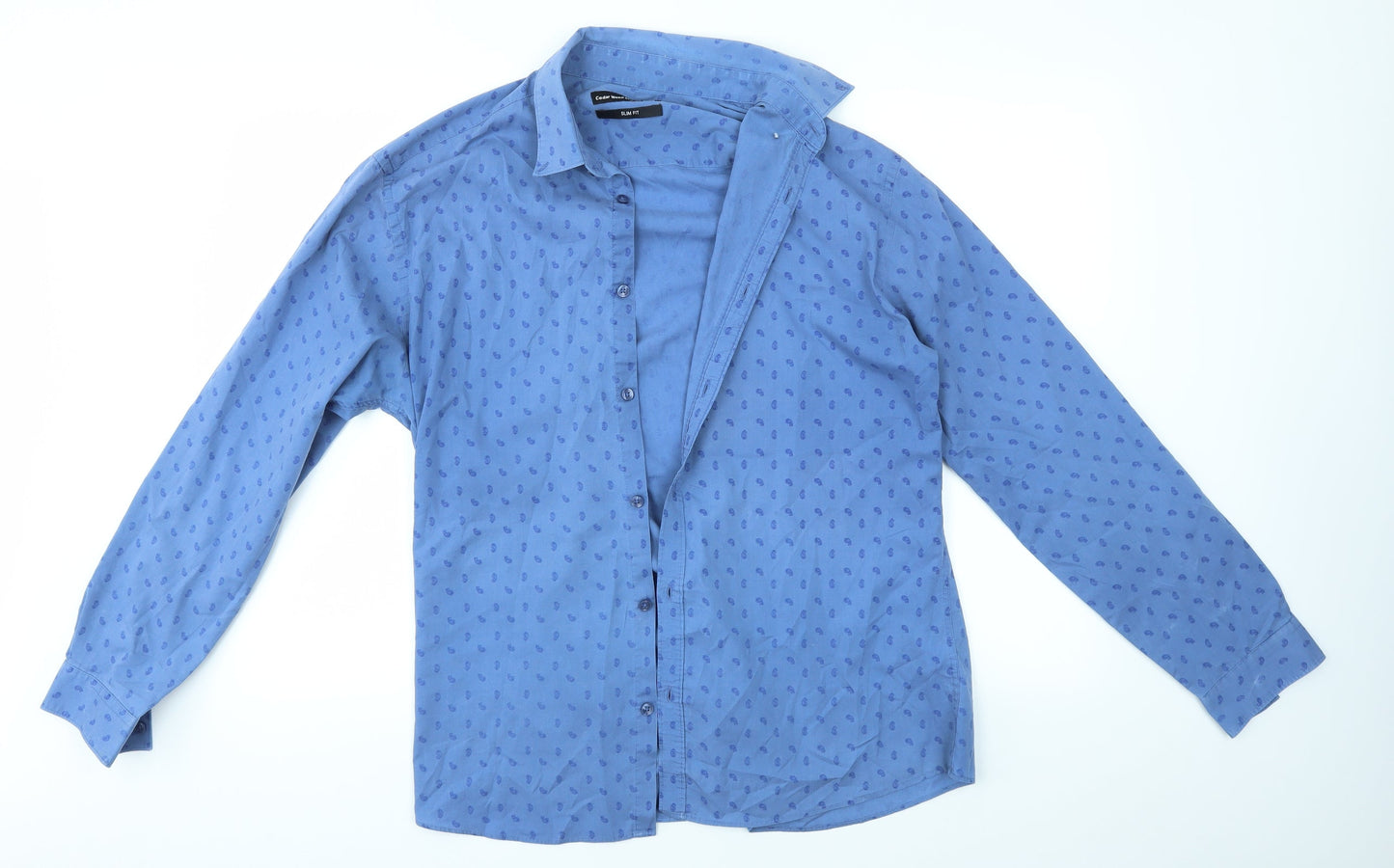 Cedar Wood State Mens Blue    Button-Up Size 16.5