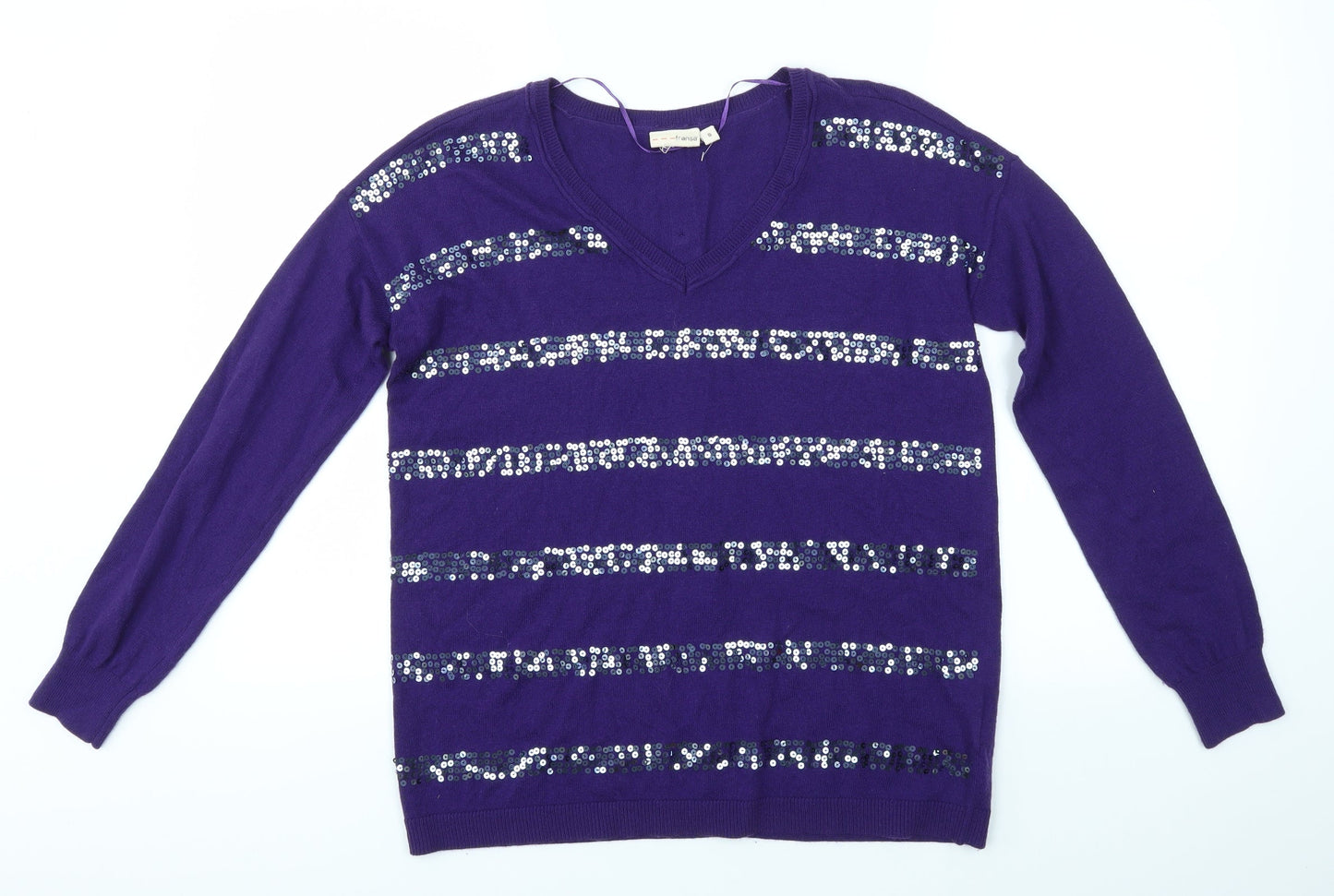FRANSA Womens Purple   Pullover Jumper Size S