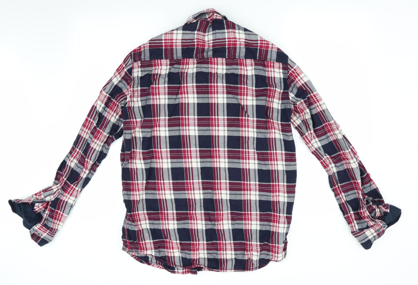 The Lemax Jeans Mens Blue Check   Button-Up Size XL