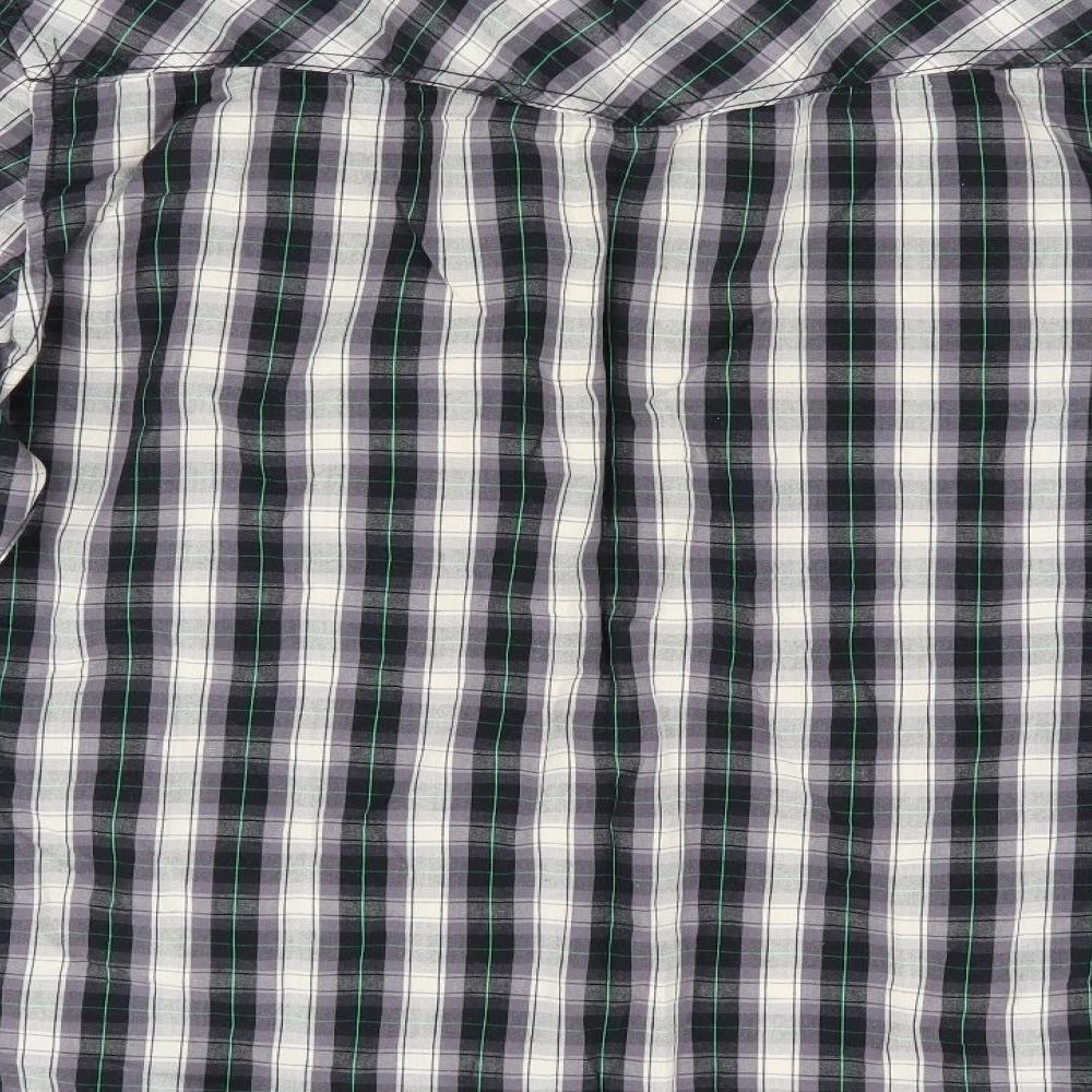 Cedar Wood State Mens Black Check   Button-Up Size M