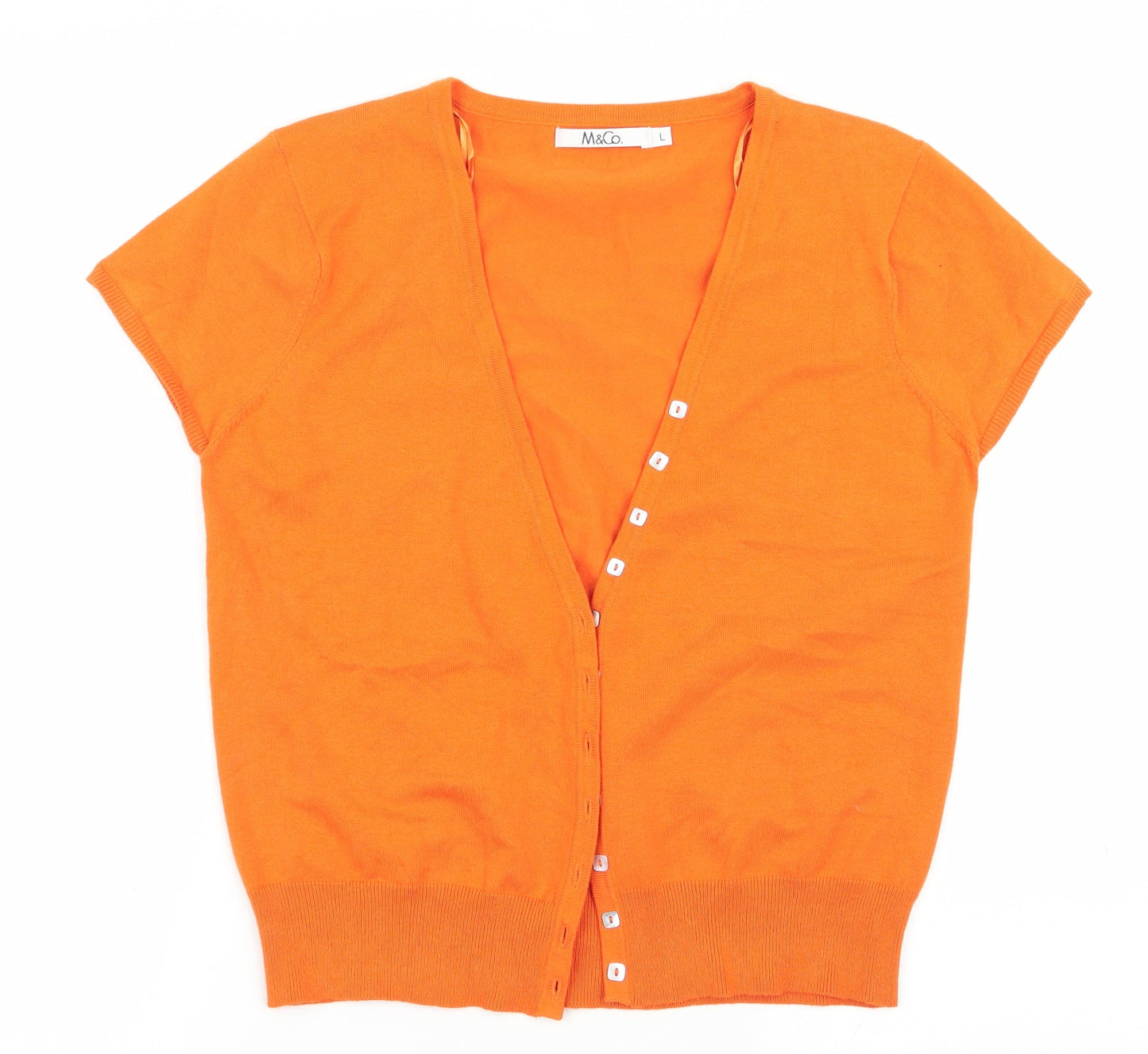 M&C Womens Orange   Pullover Jumper Size L