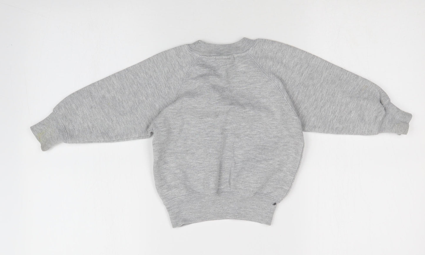 Preworn Girls Grey   Pullover Jumper