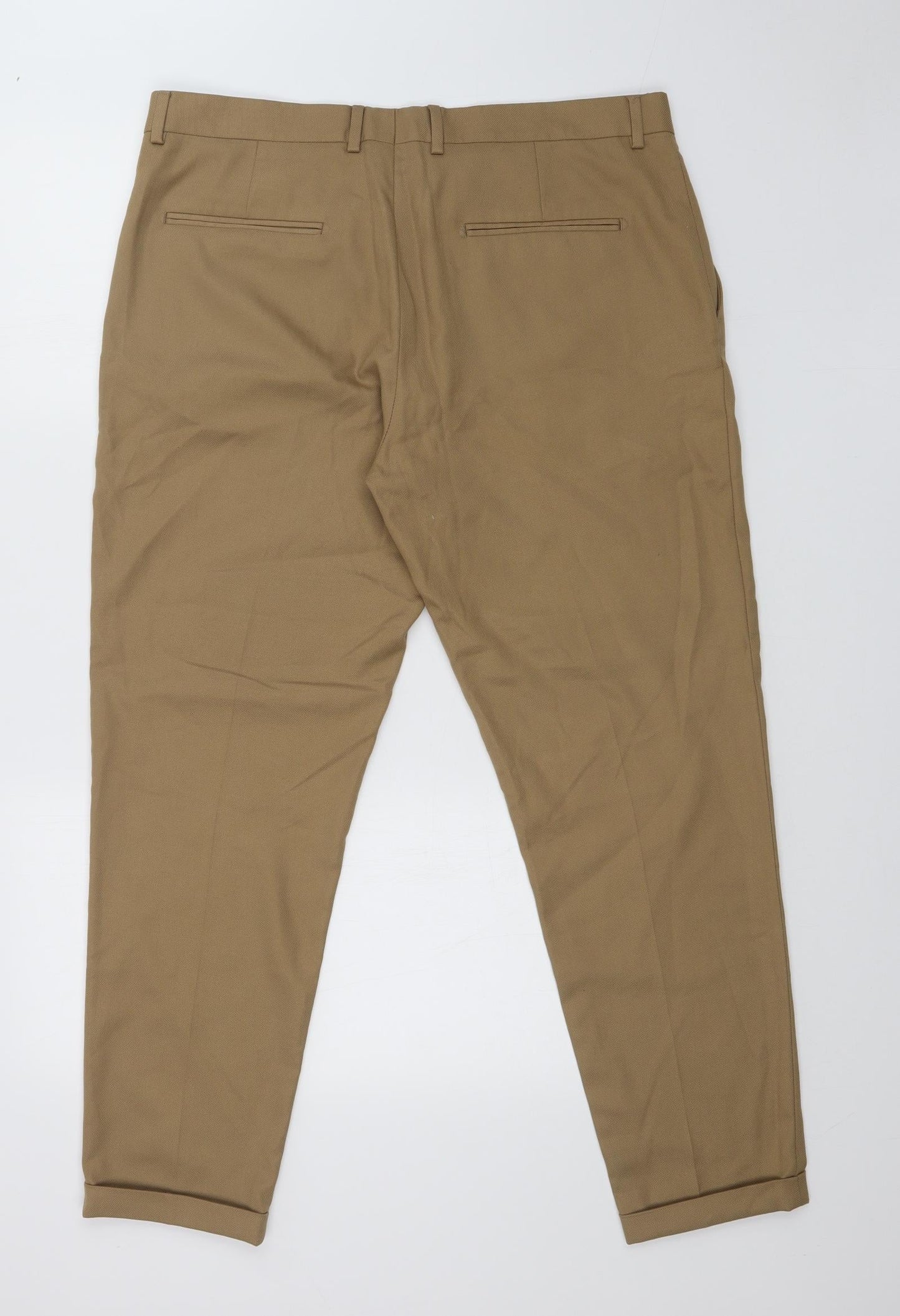 Preworn Womens Brown   Dress Pants Trousers Size 10 L28 in