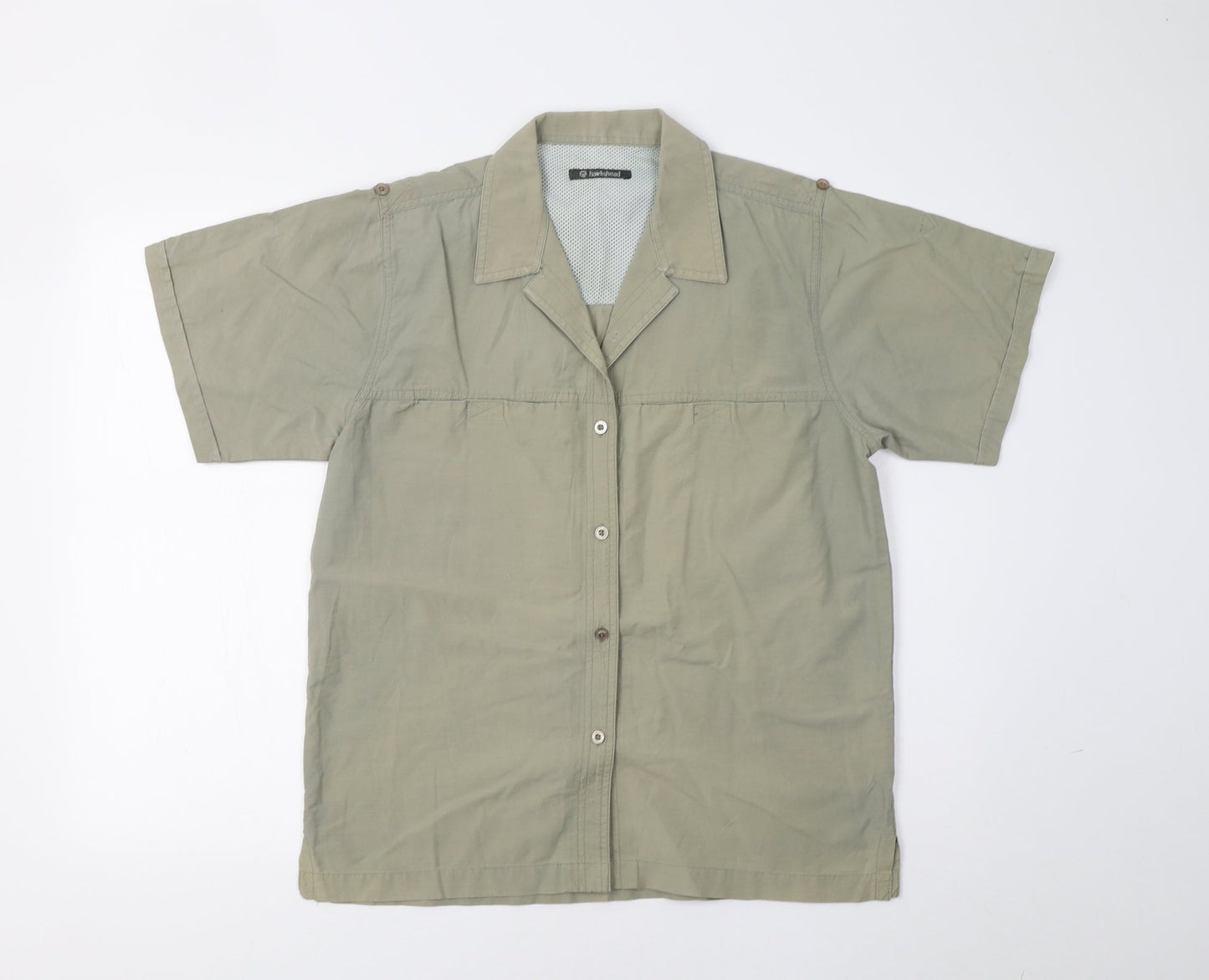 Hawkshead Mens Beige    Button-Up Size M
