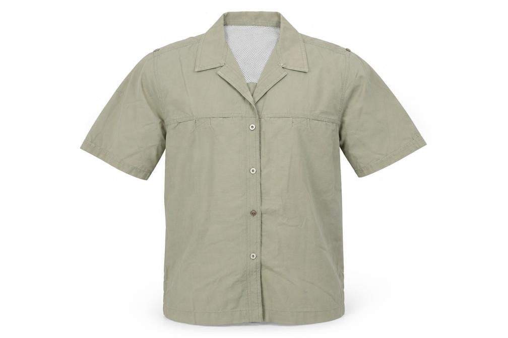 Hawkshead Mens Beige    Button-Up Size M