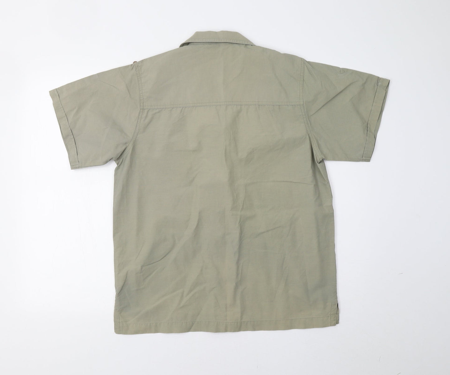 Hawkshead Mens Beige    Button-Up Size M