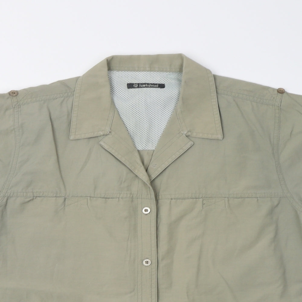 Hawkshead Mens Beige    Button-Up Size M