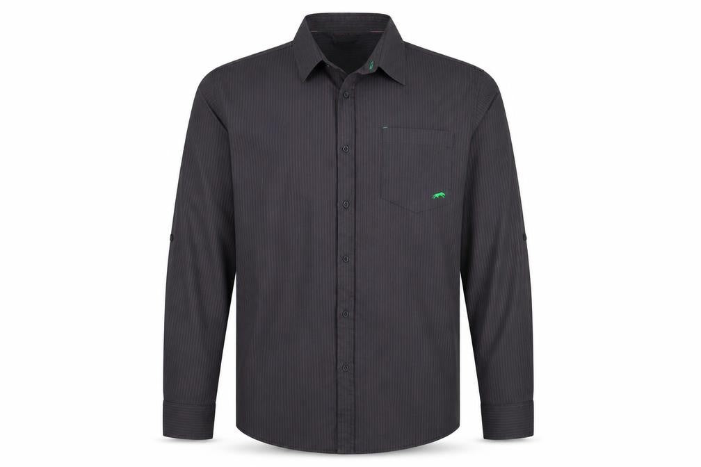 Urban Spirit Mens Grey Striped   Button-Up Size XL