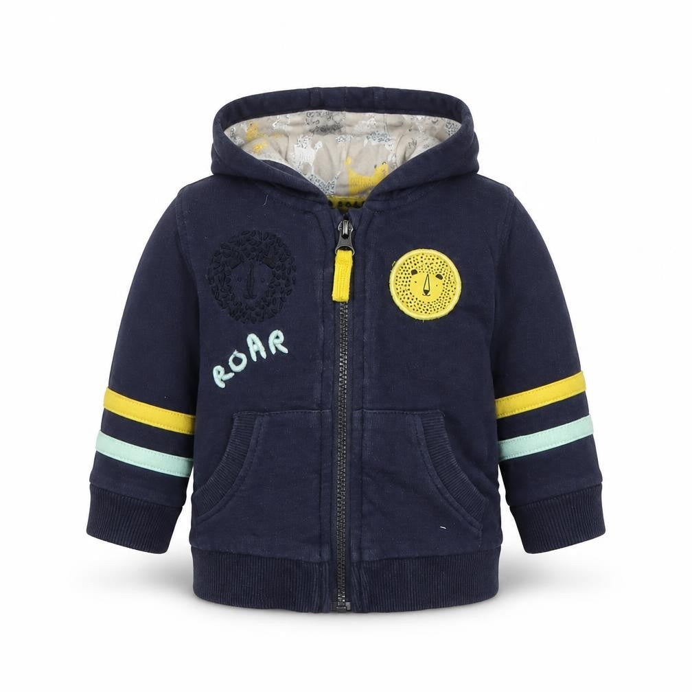 Mini Club Boys Blue   Full Zip Jumper Size 3-6 Months