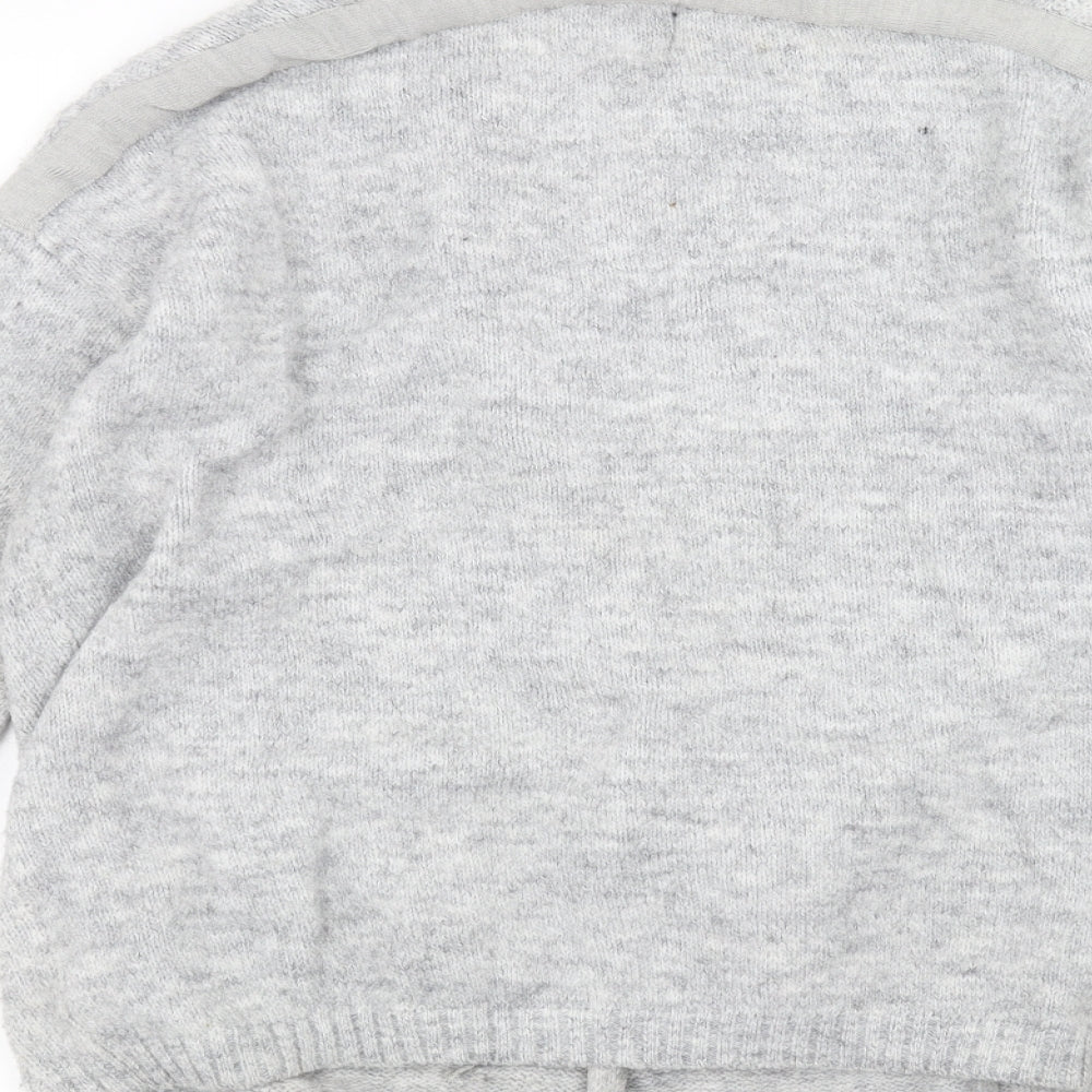 Papaya Womens Grey   Cardigan Jumper Size S