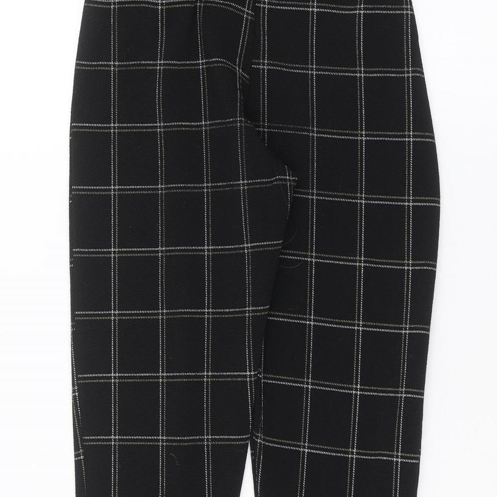 PRETTYLITTLETHING Womens Black   Trousers  Size 8 L25 in