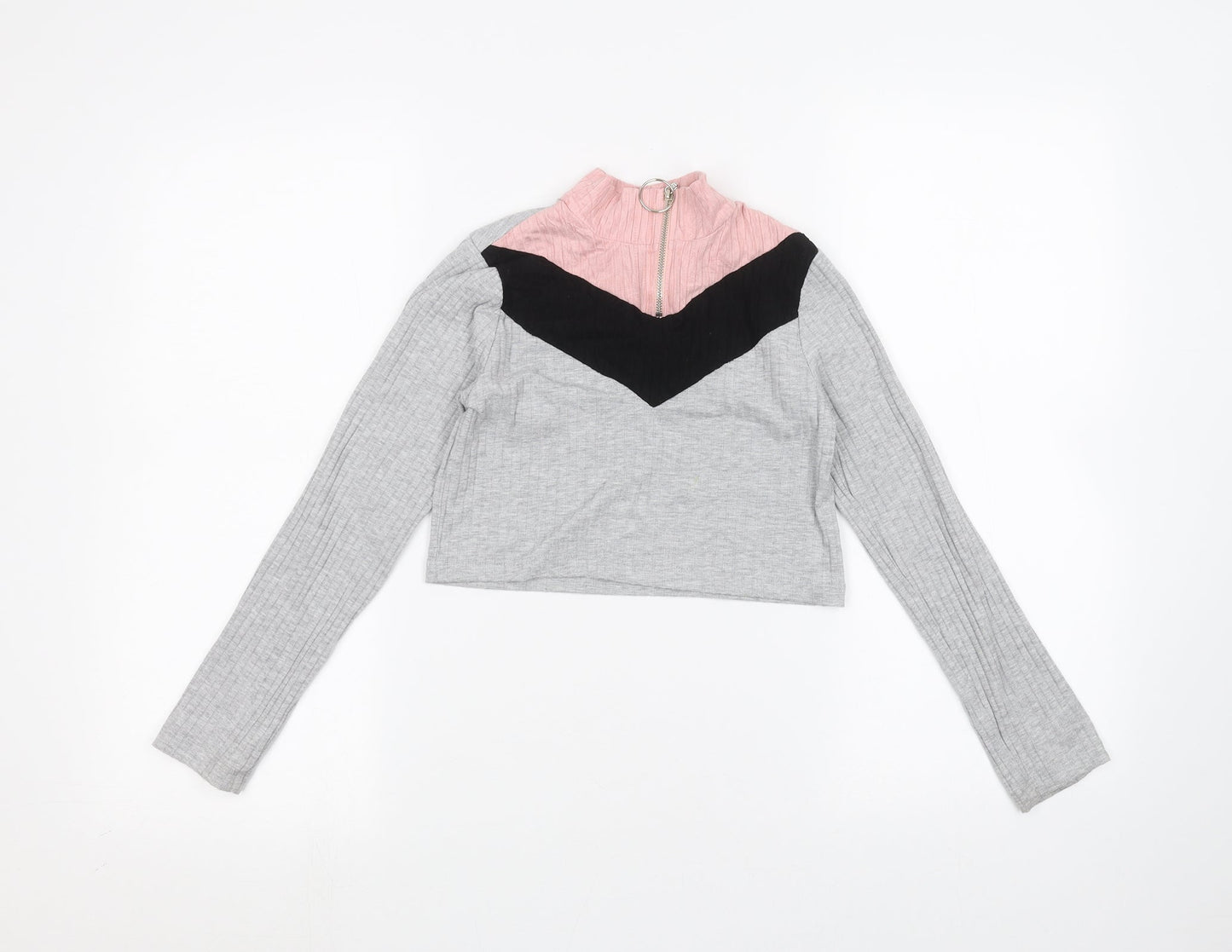 Select Girls Grey   Basic T-Shirt Size 9 Years