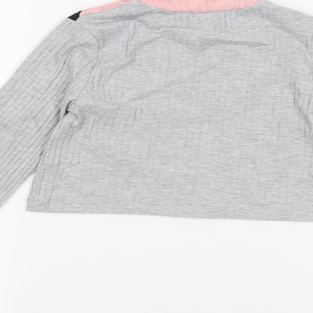Select Girls Grey   Basic T-Shirt Size 9 Years