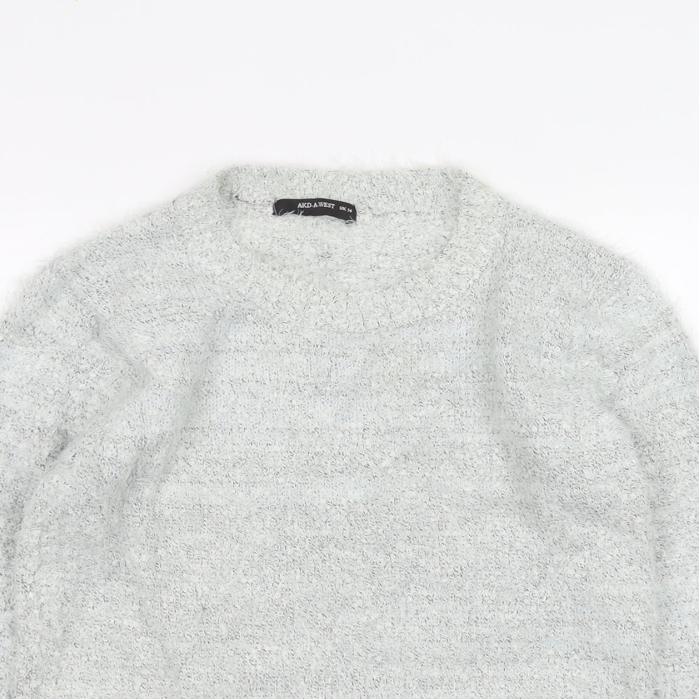 akd-a-west Womens Blue   Pullover Jumper Size 14