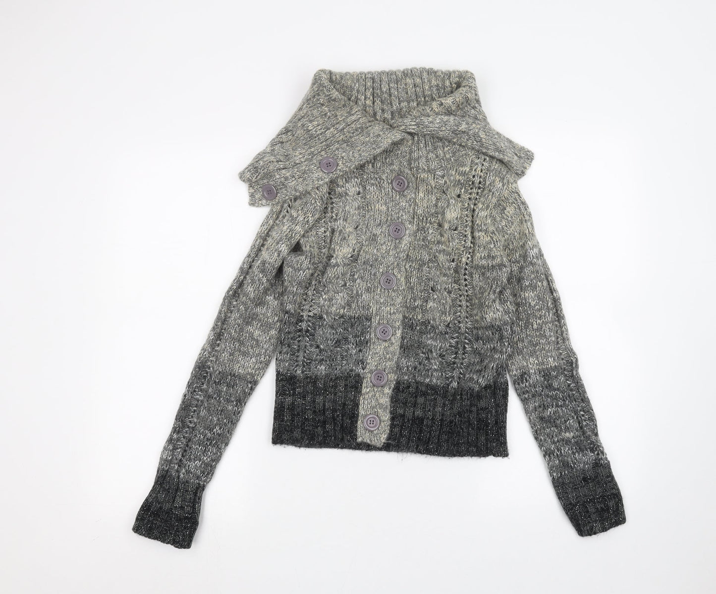 Select Womens Grey   Cardigan Jumper Size S